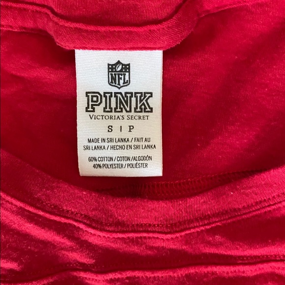 Patriots red and blue glitter short sleeve top - Picture 3 of 3